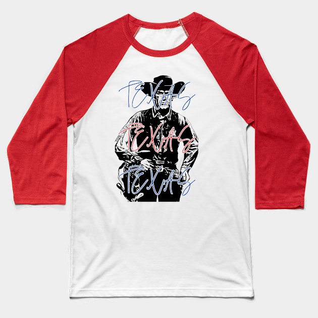 Texas Cowboy Baseball T-Shirt by Fruit For Dinner